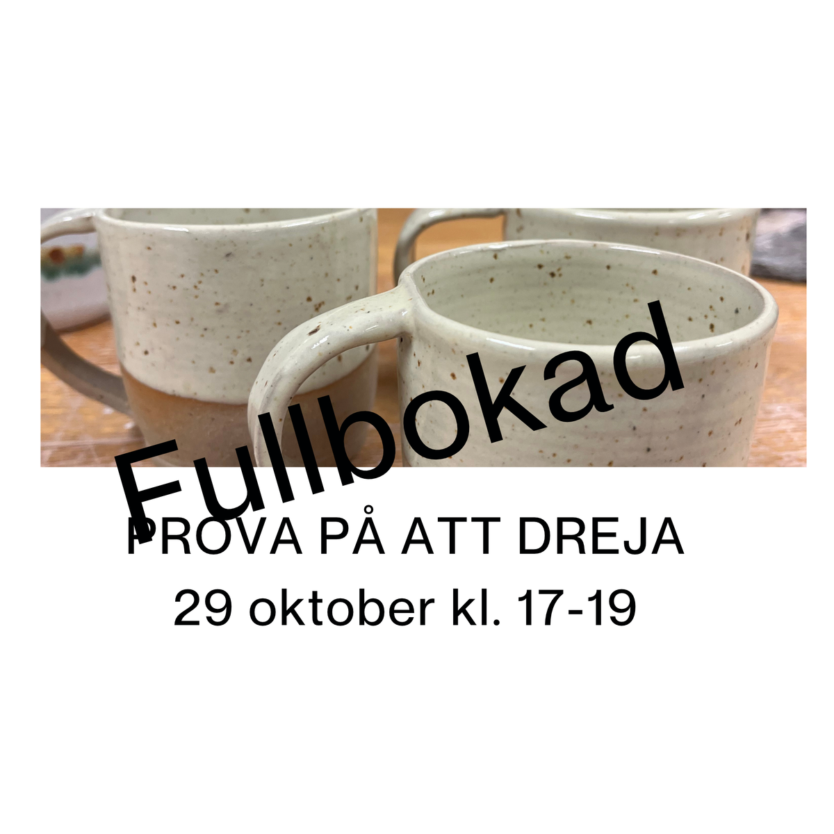 Prova på att dreja 29 okt 17-19